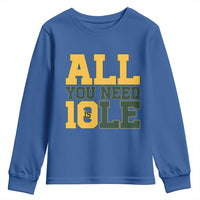 All You Need is Love Youth Sweatshirt Retro Jordan GB Football Lover Fan Gift - Wonder Print Shop