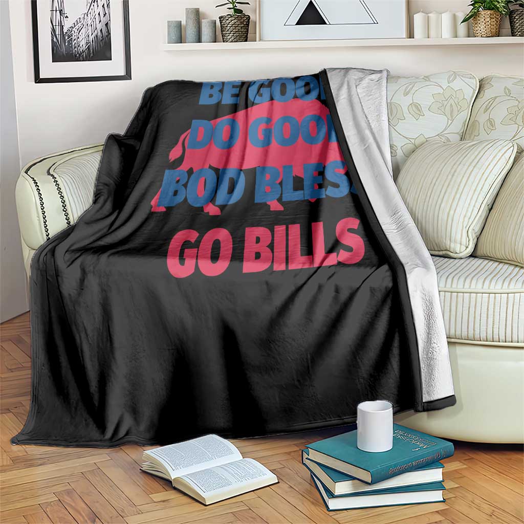 Football Lovers Throw Blanket Game Day Be Good Do Good God Bless Go BFB - Wonder Print Shop