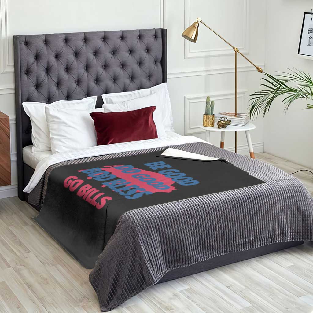 Football Lovers Throw Blanket Game Day Be Good Do Good God Bless Go BFB - Wonder Print Shop