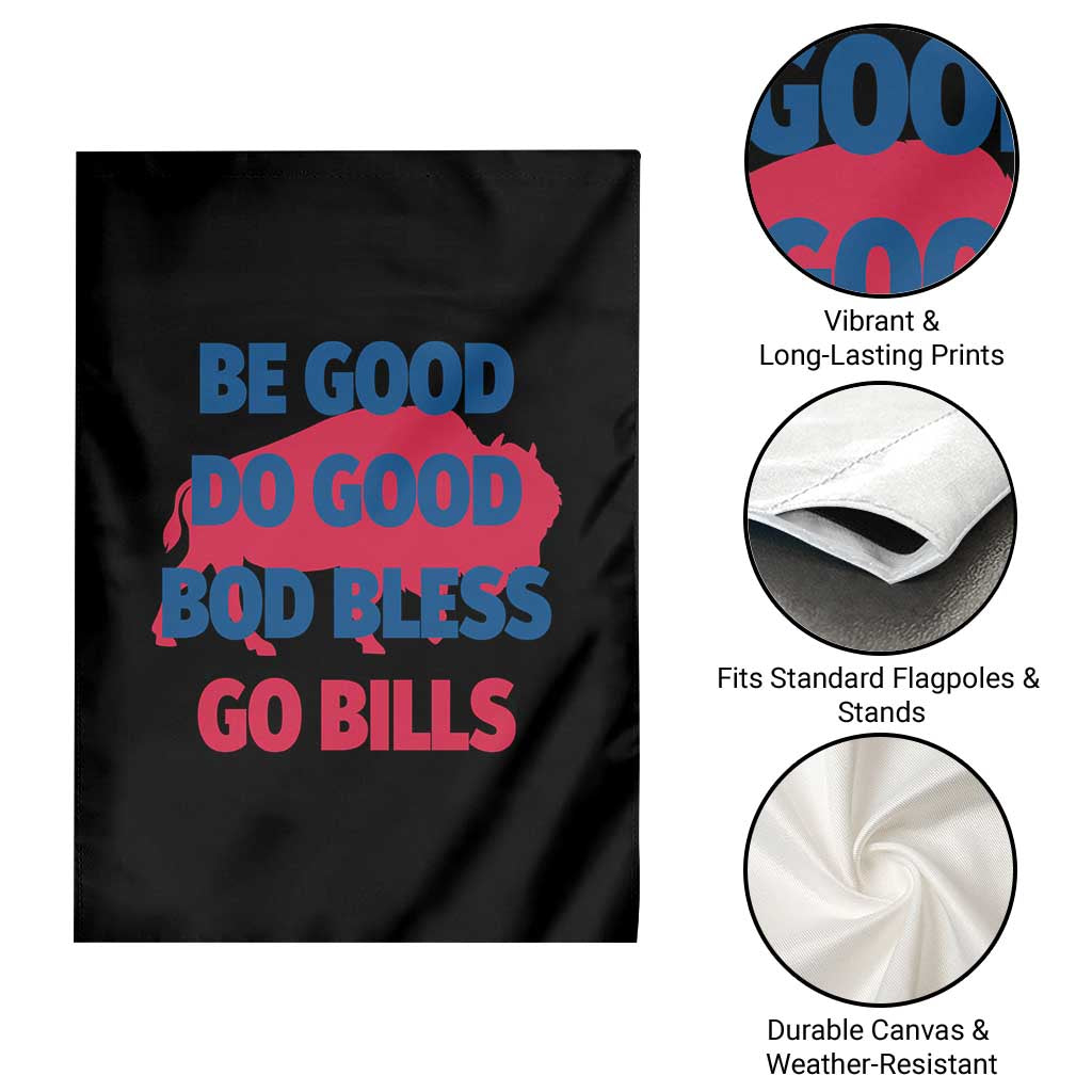 Football Lovers Garden Flag Game Day Be Good Do Good God Bless Go BFB - Wonder Print Shop
