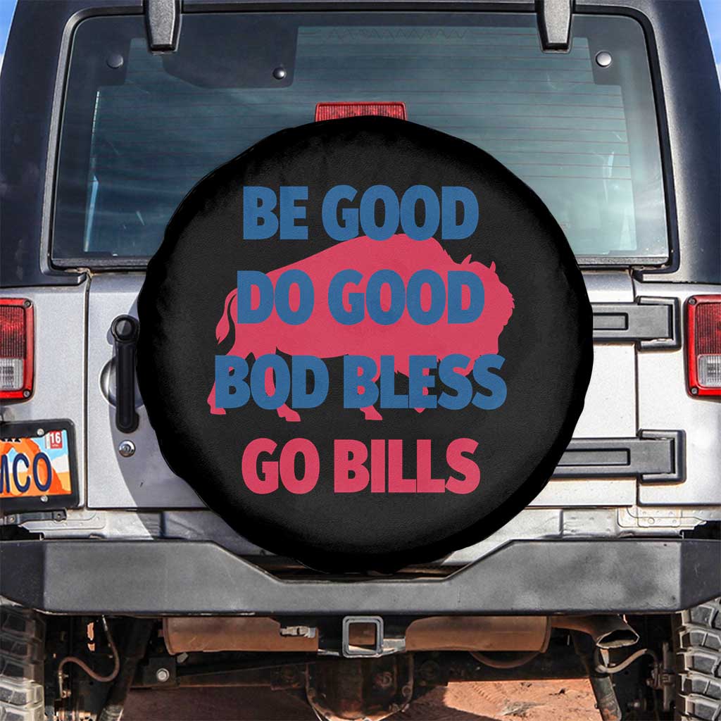 Football Lovers Spare Tire Cover Game Day Be Good Do Good God Bless Go BFB - Wonder Print Shop