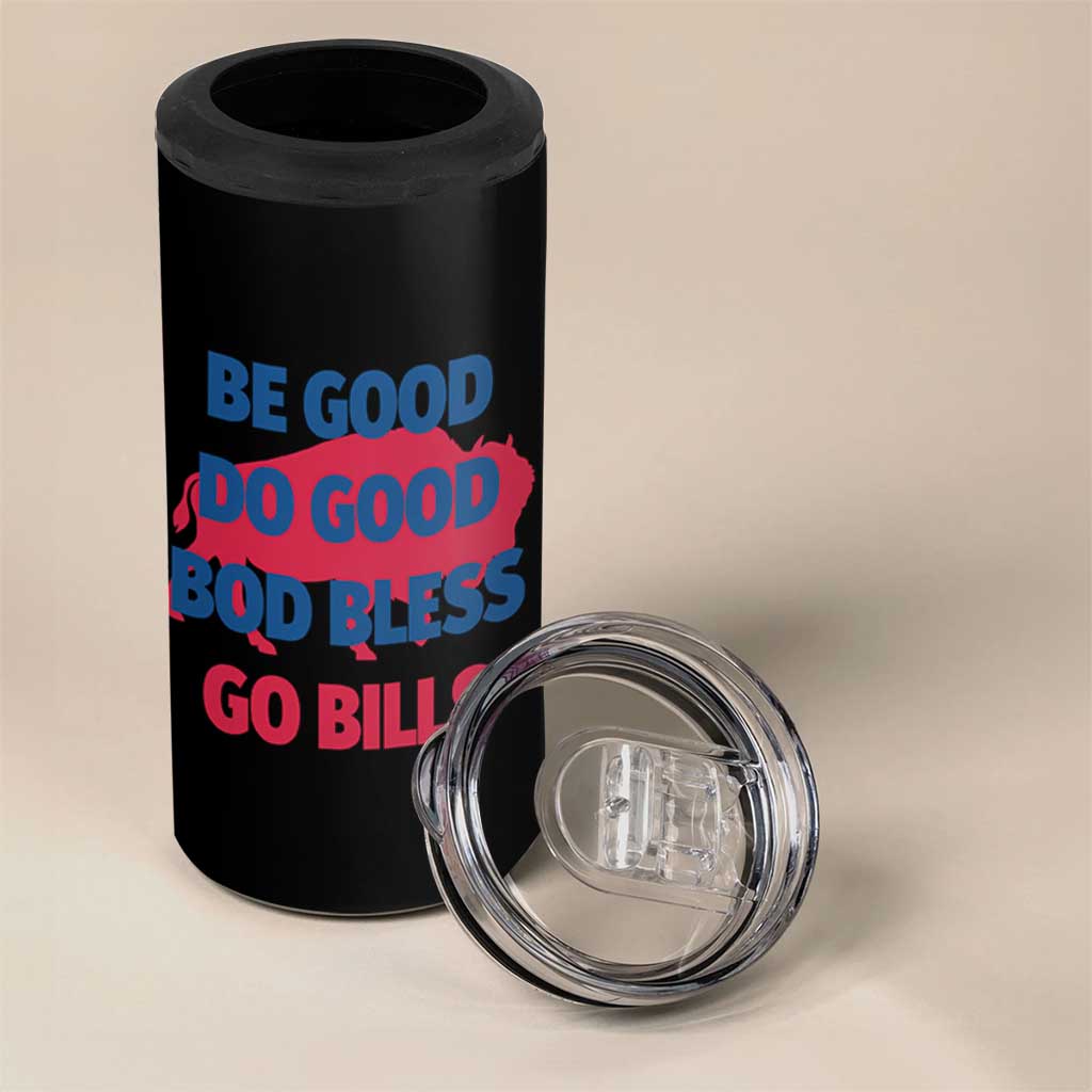 Football Lovers 4 in 1 Can Cooler Tumbler Game Day Be Good Do Good God Bless Go BFB - Wonder Print Shop