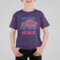 Football Lovers T Shirt For Kid Game Day Be Good Do Good God Bless Go BFB - Wonder Print Shop