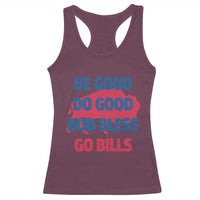 Football Lovers Racerback Tank Top Game Day Be Good Do Good God Bless Go BFB - Wonder Print Shop