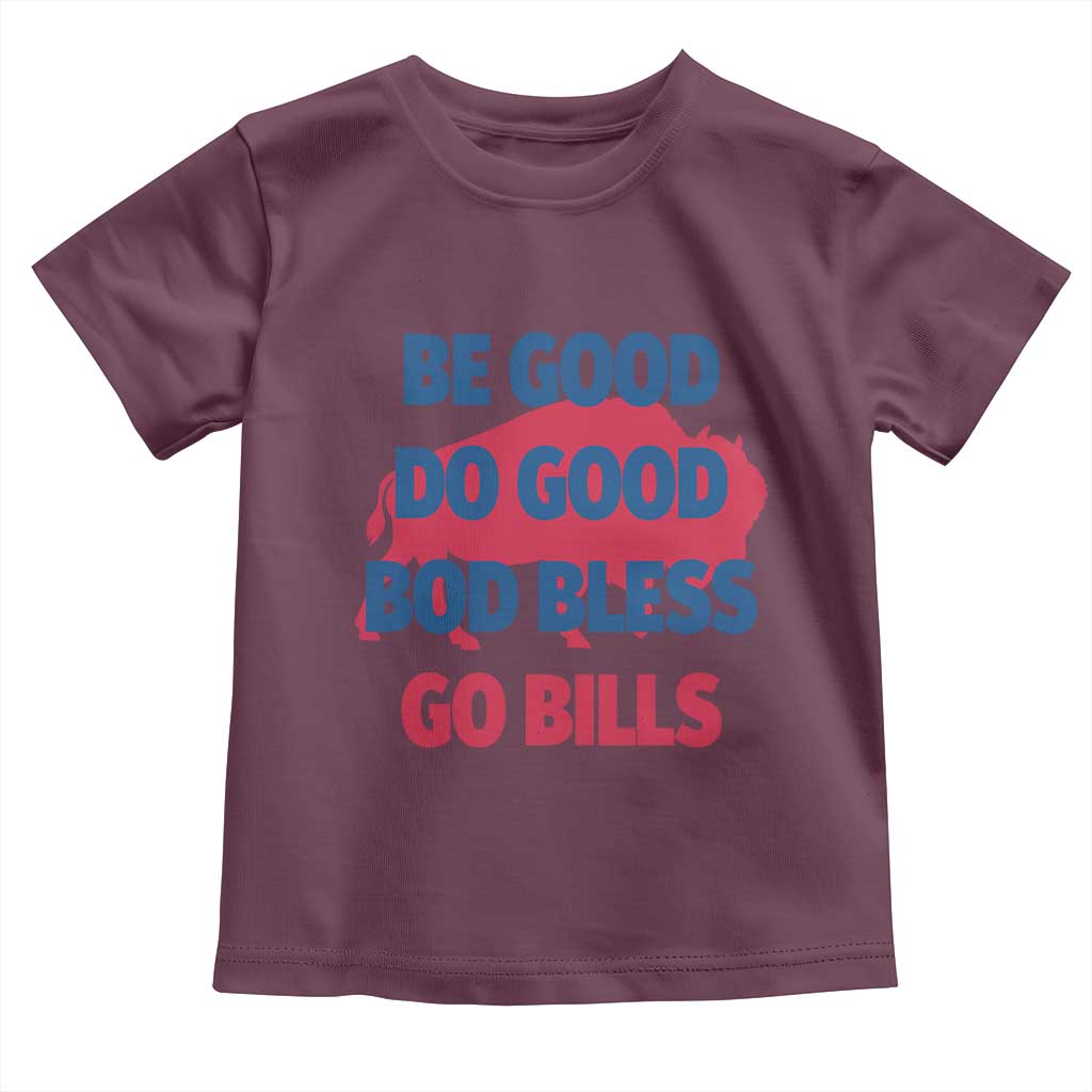 Football Lovers Toddler T Shirt Game Day Be Good Do Good God Bless Go BFB - Wonder Print Shop