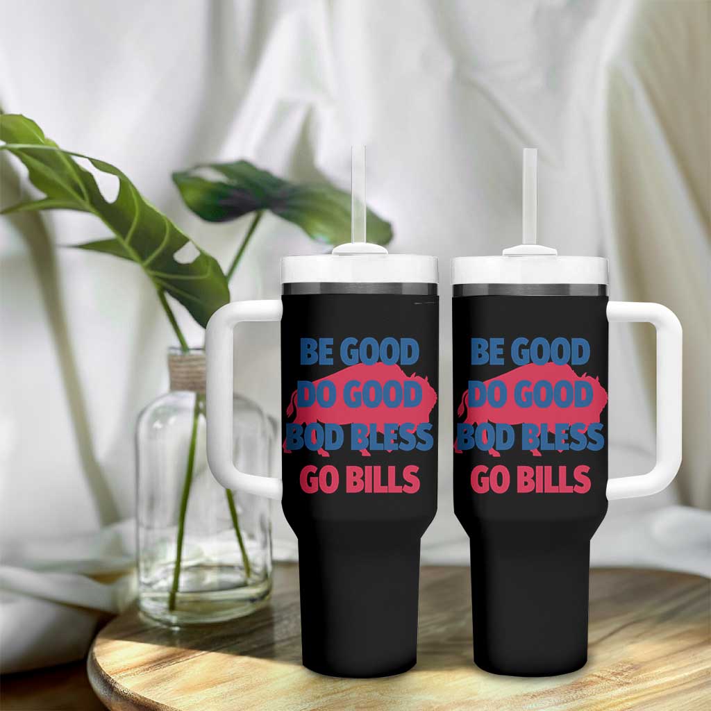 Football Lovers Tumbler With Handle Game Day Be Good Do Good God Bless Go BFB - Wonder Print Shop