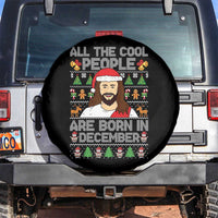 Funny Jesus Christmas December Birthday Spare Tire Cover Ugly Xmas - Wonder Print Shop