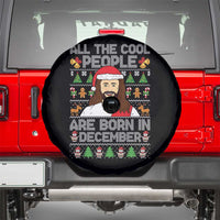 Funny Jesus Christmas December Birthday Spare Tire Cover Ugly Xmas - Wonder Print Shop