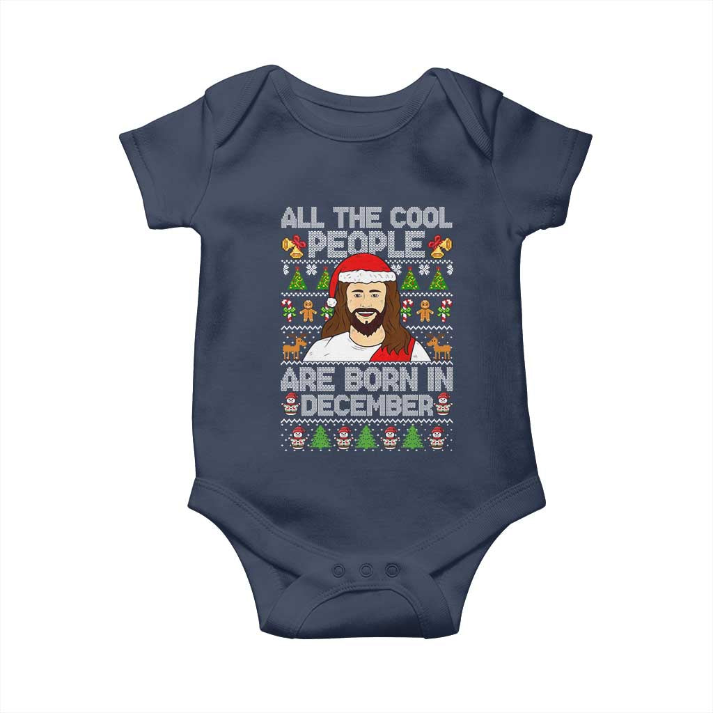 Funny Jesus Christmas December Birthday Baby Onesie Ugly Xmas - Wonder Print Shop