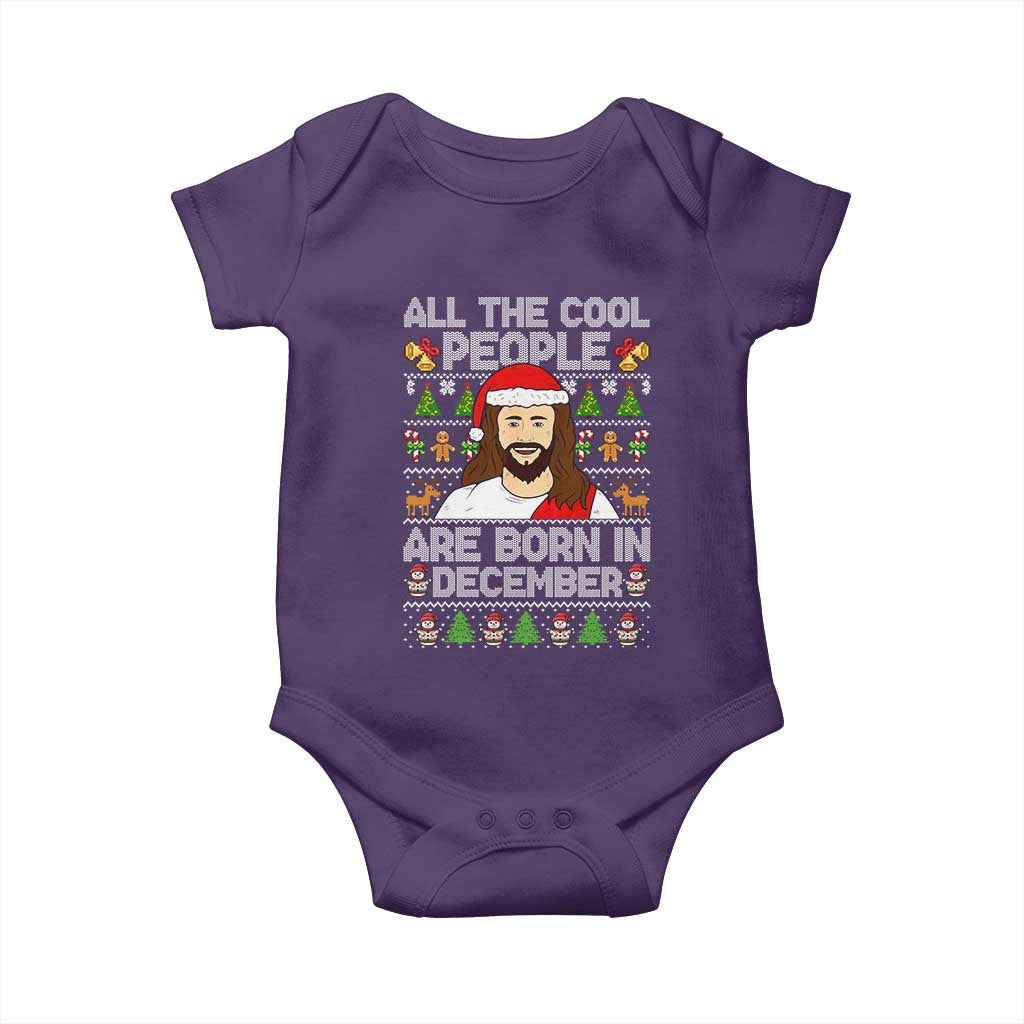 Funny Jesus Christmas December Birthday Baby Onesie Ugly Xmas - Wonder Print Shop