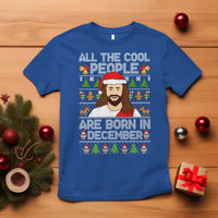 Funny Jesus Christmas December Birthday T Shirt Ugly Xmas - Wonder Print Shop