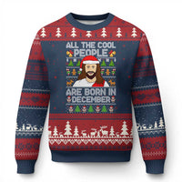 Funny Jesus Xmas December Birthday Ugly Christmas Sweater Ugly Xmas - Wonder Print Shop
