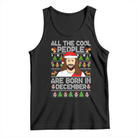 Funny Jesus Christmas December Birthday Tank Top Ugly Xmas - Wonder Print Shop