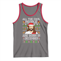 Funny Jesus Christmas December Birthday Tank Top Ugly Xmas - Wonder Print Shop