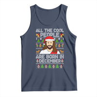 Funny Jesus Christmas December Birthday Tank Top Ugly Xmas - Wonder Print Shop
