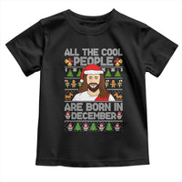 Funny Jesus Christmas December Birthday Toddler T Shirt Ugly Xmas - Wonder Print Shop