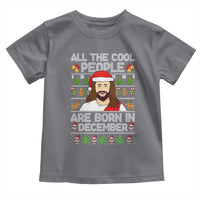 Funny Jesus Christmas December Birthday Toddler T Shirt Ugly Xmas - Wonder Print Shop