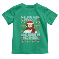 Funny Jesus Christmas December Birthday Toddler T Shirt Ugly Xmas - Wonder Print Shop