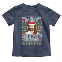 Funny Jesus Christmas December Birthday Toddler T Shirt Ugly Xmas - Wonder Print Shop