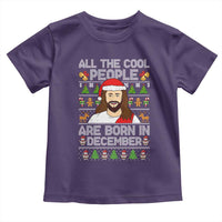 Funny Jesus Christmas December Birthday Toddler T Shirt Ugly Xmas - Wonder Print Shop