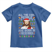 Funny Jesus Christmas December Birthday Toddler T Shirt Ugly Xmas - Wonder Print Shop
