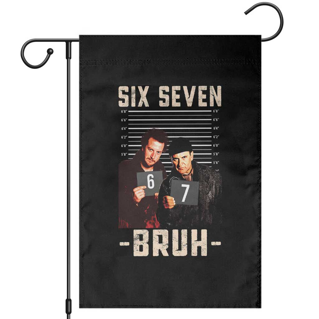 Funny 6 7 Meme Garden Flag Retro Home Christmas Movie Alone - Wonder Print Shop