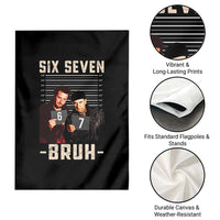 Funny 6 7 Meme Garden Flag Retro Home Christmas Movie Alone - Wonder Print Shop