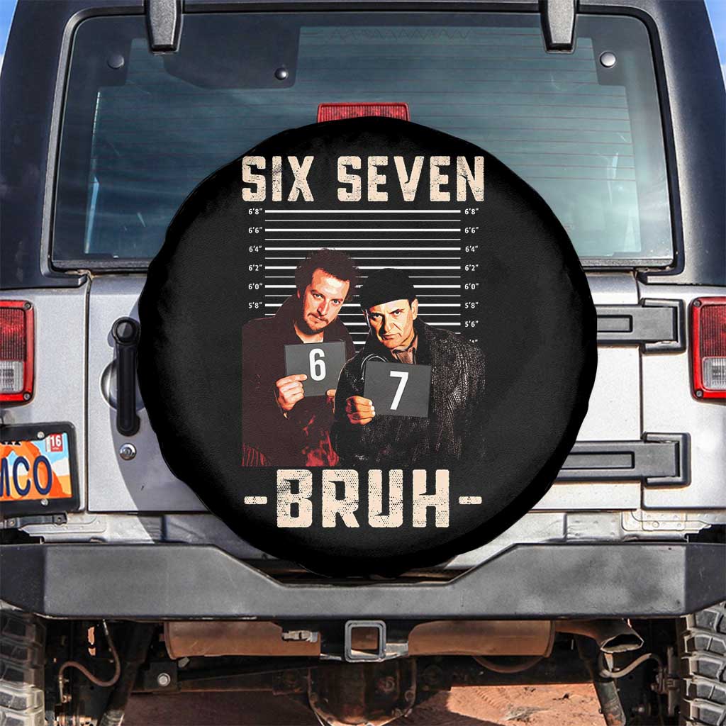 Funny 6 7 Meme Spare Tire Cover Retro Home Christmas Movie Alone - Wonder Print Shop