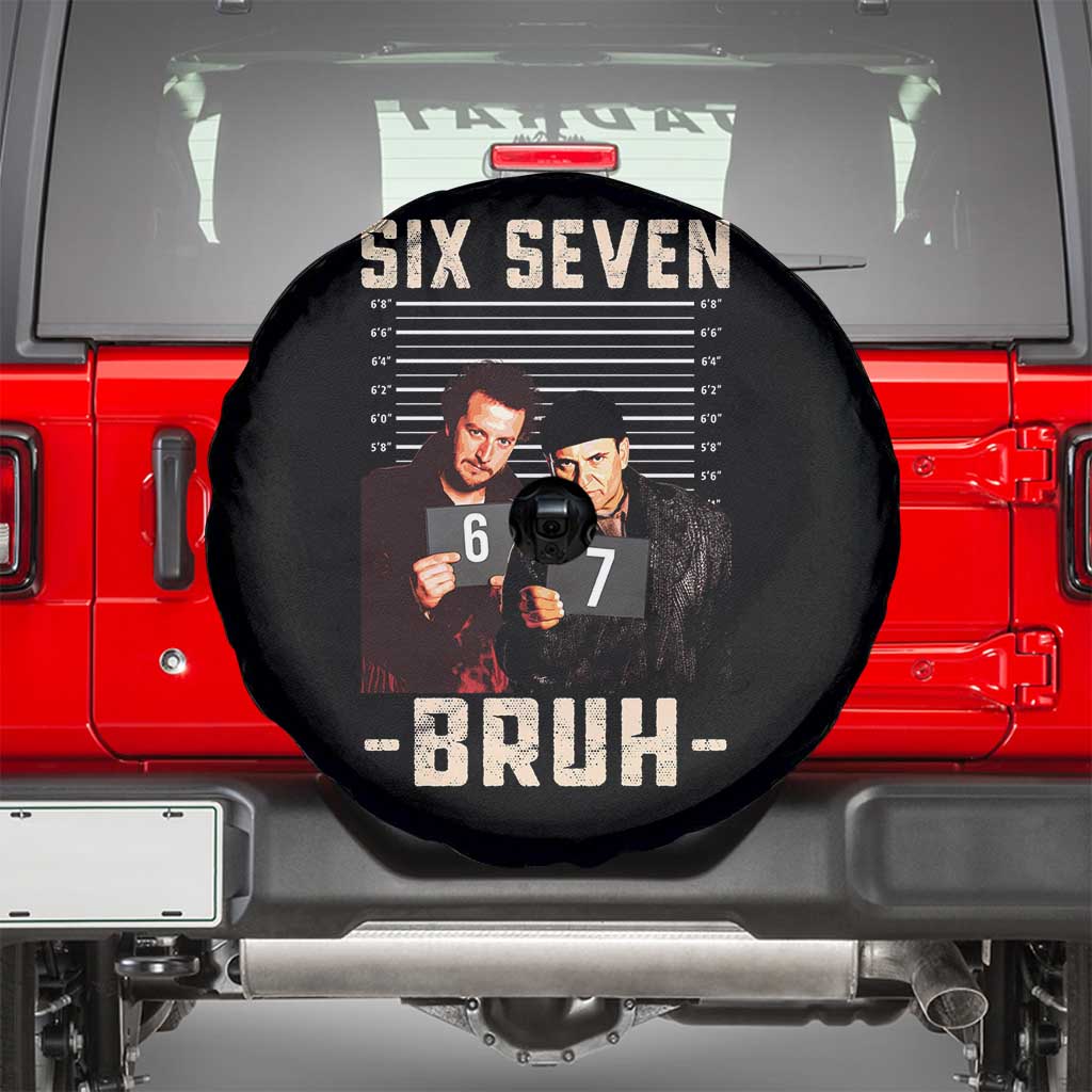 Funny 6 7 Meme Spare Tire Cover Retro Home Christmas Movie Alone - Wonder Print Shop