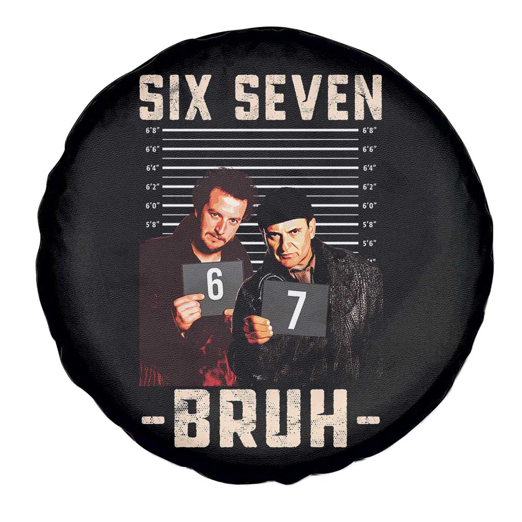 Funny 6 7 Meme Spare Tire Cover Retro Home Christmas Movie Alone - Wonder Print Shop