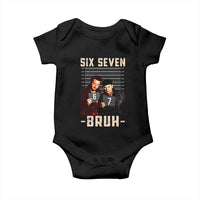Funny 6 7 Meme Baby Onesie Retro Home Christmas Movie Alone - Wonder Print Shop