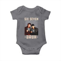 Funny 6 7 Meme Baby Onesie Retro Home Christmas Movie Alone - Wonder Print Shop
