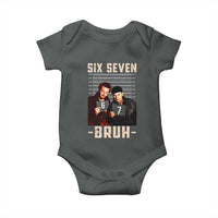 Funny 6 7 Meme Baby Onesie Retro Home Christmas Movie Alone - Wonder Print Shop