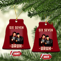 Funny 6 7 Meme Ceramic Ornament Retro Home Christmas Movie Alone - Wonder Print Shop