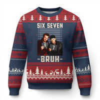 Funny 6 7 Meme Ugly Christmas Sweater Retro Home Xmas Movie Alone - Wonder Print Shop