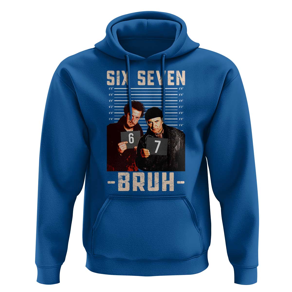 Funny 6 7 Meme Hoodie Retro Home Christmas Movie Alone - Wonder Print Shop
