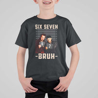 Funny 6 7 Meme T Shirt For Kid Retro Home Christmas Movie Alone - Wonder Print Shop