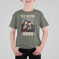Funny 6 7 Meme T Shirt For Kid Retro Home Christmas Movie Alone - Wonder Print Shop