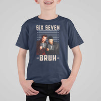 Funny 6 7 Meme T Shirt For Kid Retro Home Christmas Movie Alone - Wonder Print Shop