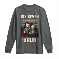 Funny 6 7 Meme Long Sleeve Shirt Retro Home Christmas Movie Alone - Wonder Print Shop