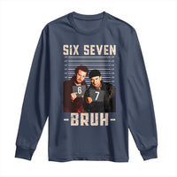 Funny 6 7 Meme Long Sleeve Shirt Retro Home Christmas Movie Alone - Wonder Print Shop