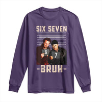 Funny 6 7 Meme Long Sleeve Shirt Retro Home Christmas Movie Alone - Wonder Print Shop