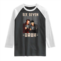 Funny 6 7 Meme Raglan Shirt Retro Home Christmas Movie Alone - Wonder Print Shop