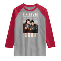 Funny 6 7 Meme Raglan Shirt Retro Home Christmas Movie Alone - Wonder Print Shop