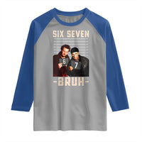 Funny 6 7 Meme Raglan Shirt Retro Home Christmas Movie Alone - Wonder Print Shop