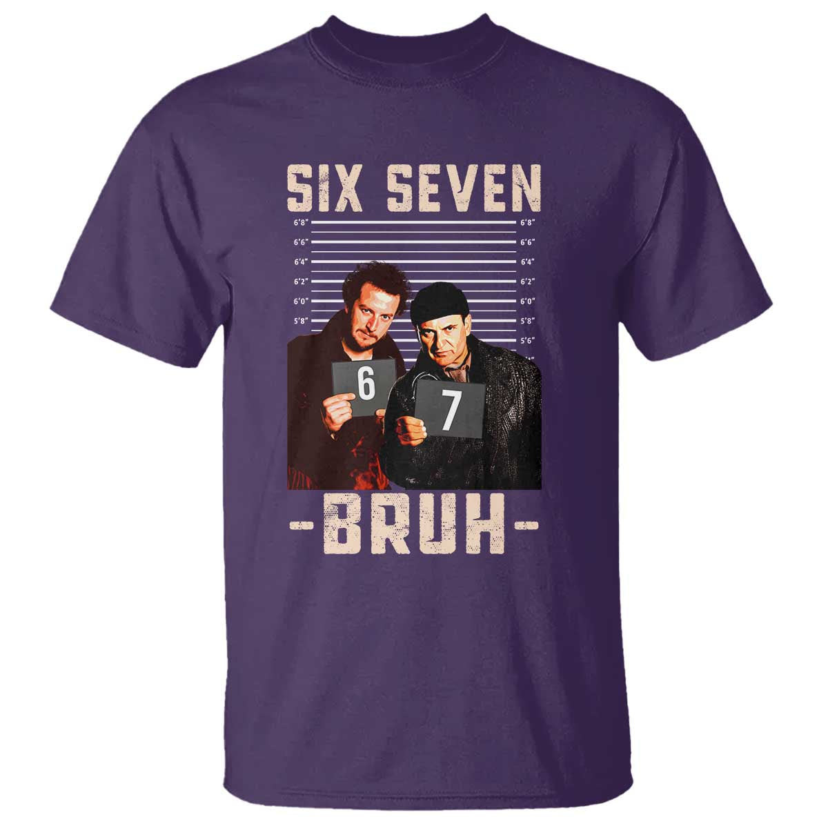 Funny 6 7 Meme T Shirt Retro Home Christmas Movie Alone - Wonder Print Shop