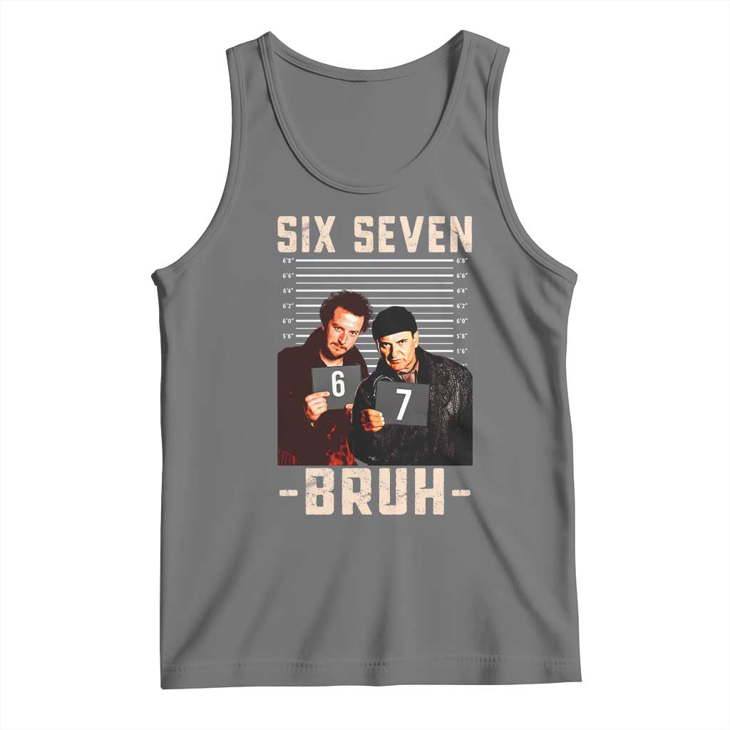 Funny 6 7 Meme Tank Top Retro Home Christmas Movie Alone - Wonder Print Shop