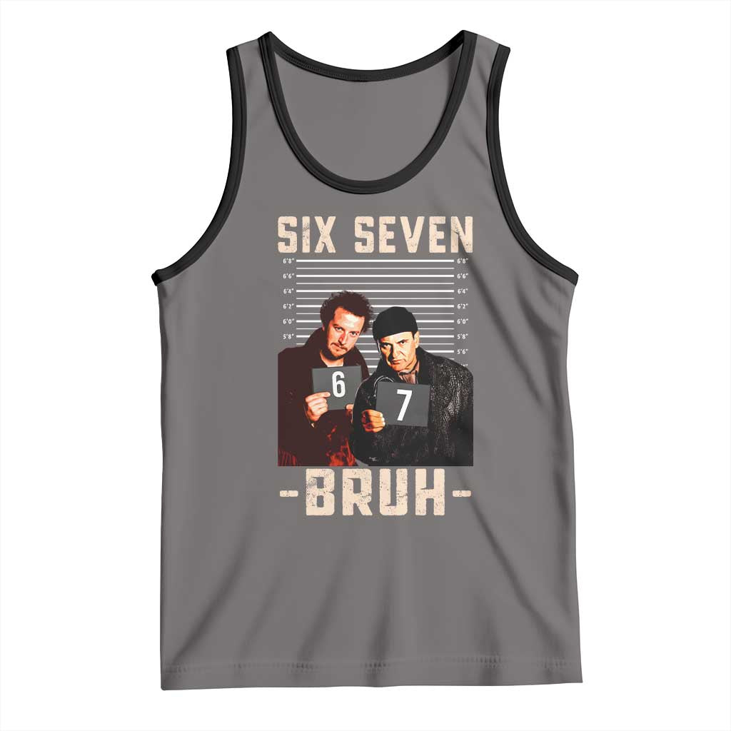 Funny 6 7 Meme Tank Top Retro Home Christmas Movie Alone - Wonder Print Shop