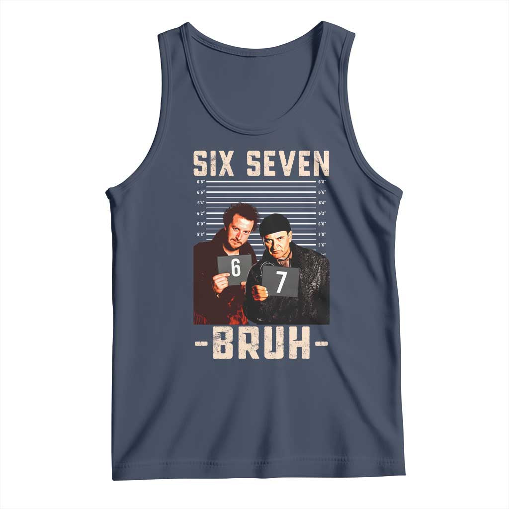 Funny 6 7 Meme Tank Top Retro Home Christmas Movie Alone - Wonder Print Shop