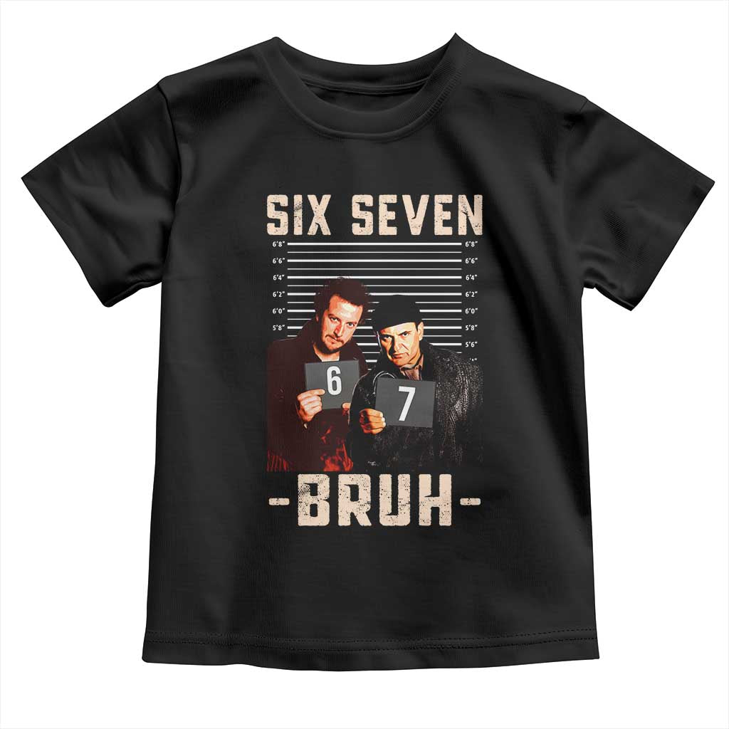 Funny 6 7 Meme Toddler T Shirt Retro Home Christmas Movie Alone - Wonder Print Shop